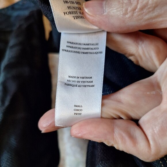 NWT Rails button down shirt size S Hunter Forest Slate - Picture 6 of 7